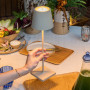 Lampe de table Poldina Sand, Zafferano