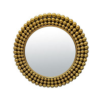 Miroir 70 cm Métal doré Boules, Emdé