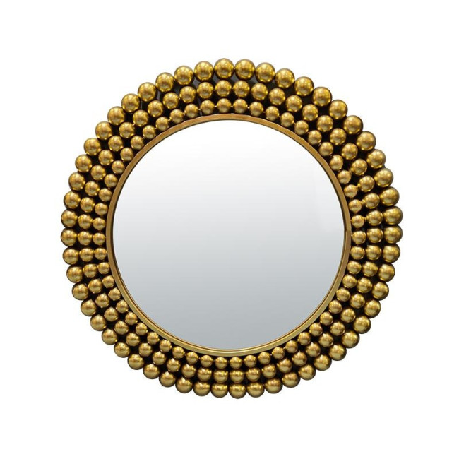 Miroir 70 cm Métal doré Boules, Emdé