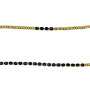Collier et Bracelet 6 tours Caroline Gold Noir, Têtes Blondes