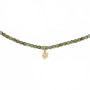 Collier et Bracelet 3 tours Trèfle Gold, Têtes Blondes