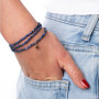 Collier et Bracelet 3 tours Star Gold Denim, Têtes Blondes