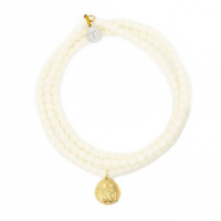 Collier et Bracelet 3 tours Raphaël Gold Vanille, Têtes Blondes