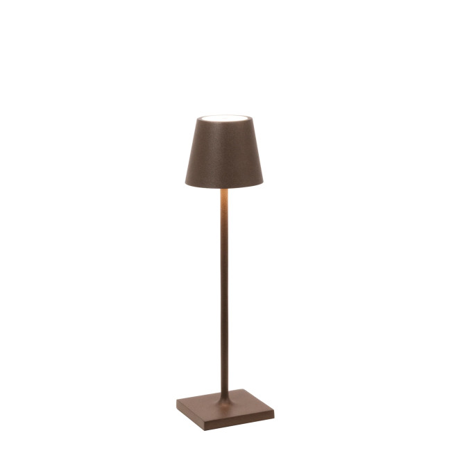 Micro lampe de table Poldina Corten, Zafferano
