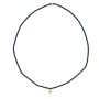 Collier et Bracelet 3 tours Madone Bleu Navy, Têtes Blondes