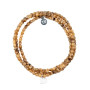 Collier et Bracelet 3 tours Coeur Silver Caramel, Têtes Blondes