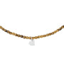 Collier et Bracelet 3 tours Coeur Silver Caramel, Têtes Blondes