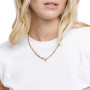 Collier et Bracelet 3 tours Coeur Silver Caramel, Têtes Blondes