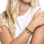 Collier et Bracelet 3 tours Coeur Vert Forêt, Têtes Blondes