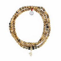 Collier et Bracelet 3 tours Ana Caramel, Têtes Blondes