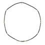 Collier et Bracelet 3 tours Zuri Noir Mat, Têtes Blondes