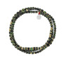 Collier et Bracelet 3 tours Dundee Jaspe Kambala, Têtes Blondes