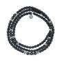 Bracelet Homme 3 tours Magnetic Gentleman Tourmaline Noire, Têtes Blondes