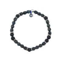 Bracelet Homme Gentleman XL Noir Rock, Têtes Blondes