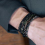 Collier et Bracelet 5 tours Gentleman Crocodile, Têtes Blondes