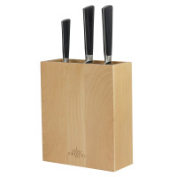 Bloc Couteaux rectangulaire en bois de Hêtre, Cristel