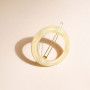 Barrette Ronde Opaline Ivoire, Bachca