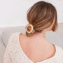 Barrette Ronde Opaline Ivoire, Bachca