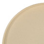 Plat rond en grès amande Sweet Leaves, Sema Design