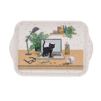 Plateau en mélamine Bug Art Chaton Ordi, Kiub