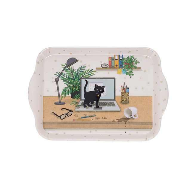 Plateau en mélamine Bug Art Chaton Ordi, Kiub