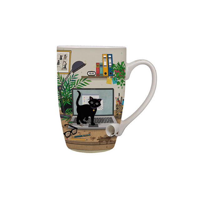 Mug XL 49 cl Bug Art Chaton Ordi, Kiub