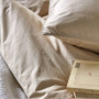 Housse de couette Percale Beige Épeautre, Sylvie Thiriez