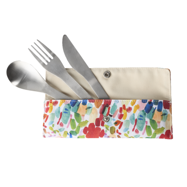 Set de 3 couverts en inox Arty, Qwetch