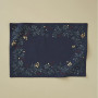 Set de table Lueur d'Hiver Bleu Ardoise, Sylvie Thiriez