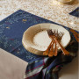 Set de table Lueur d'Hiver Bleu Ardoise, Sylvie Thiriez