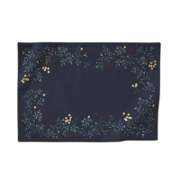 Set de table Lueur d'Hiver Bleu Ardoise, Sylvie Thiriez