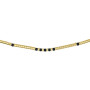 Collier ras du cou Toni Hématite Gold, Têtes Blondes