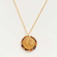 Collier Belamar Tiger Eye, Palas