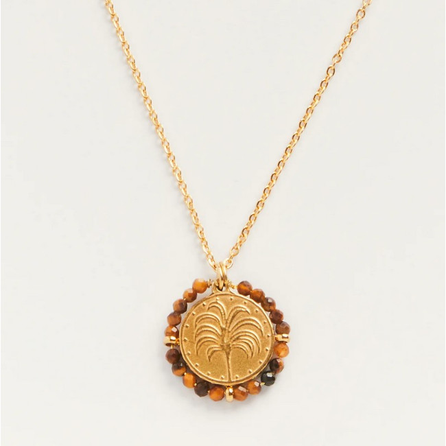 Collier Belamar Tiger Eye, Palas