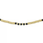 Collier et Bracelet 3 tours Toni Hématite Gold, Têtes Blondes