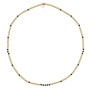 Collier et Bracelet 3 tours Toni Hématite Gold, Têtes Blondes