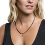 Collier et Bracelet 3 tours Doudou Dédé Noir, Têtes Blondes