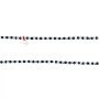 Collier et Bracelet 6 tours Max Silver Noir, Têtes Blondes