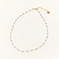 Collier Castelo Choker bleu marine, Palas