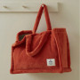 Sac Tote bag polaire Orange Bruni, Sylvie Thiriez
