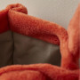 Sac Tote bag polaire Orange Bruni, Sylvie Thiriez