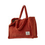 Sac Tote bag polaire Orange Bruni, Sylvie Thiriez