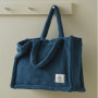 Tote bag polaire Bleu Pétrole, Sylvie Thiriez