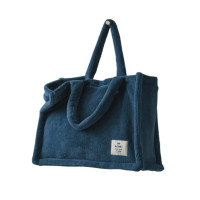 Tote bag polaire Bleu Pétrole, Sylvie Thiriez
