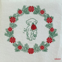 Serviettes en papier Chien Bonnet, Françoise PAVIOT