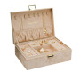 Boîte à Bijoux Louise Velours Beige, Maison Scarlett