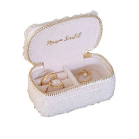 Mini Boîte à Bijoux de Voyage Marie Moumoute Blanc, Maison Scarlett