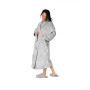 Peignoir mixte Polaire Bolsta Gris Cendré, Sensei