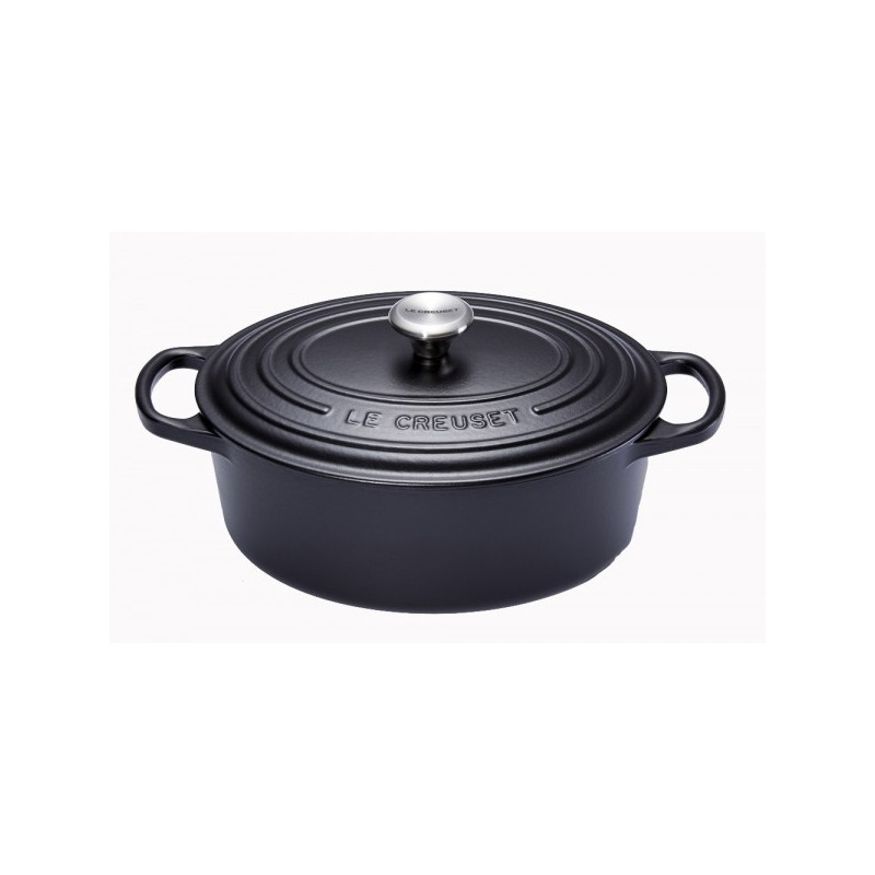 Cocotte ovale noire, Le Creuset 40 cm - LE CREUSET