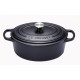 Cocotte ovale noire, Le Creuset